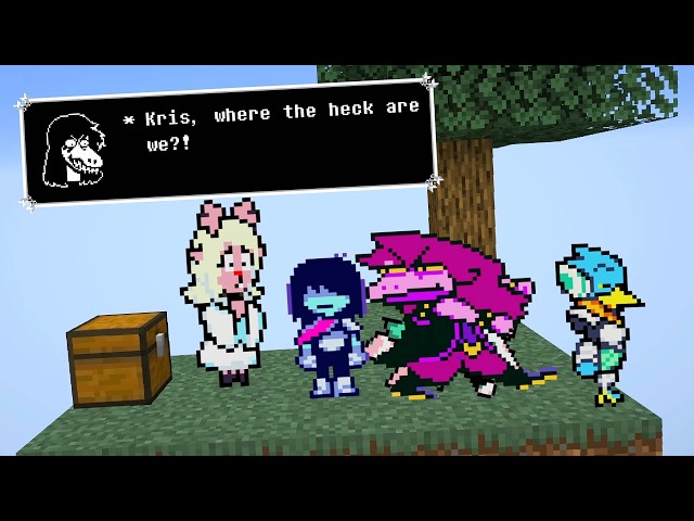 Deltarune vs Minecraft Skyblock (Animation)