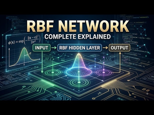 Radial Basis Function Networks (RBFN) Explained | M.Tech Neural Networks Long Answer | AI & ML|#aktu