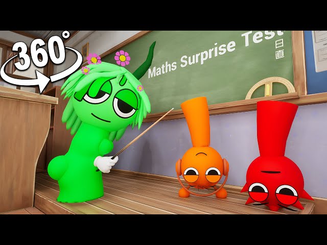 360º Incredibox Sprunki Vineria Teacher In School | VR 4K