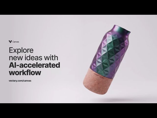 Explore new ideas with AI-accelerated workflow in Vectary Canvas