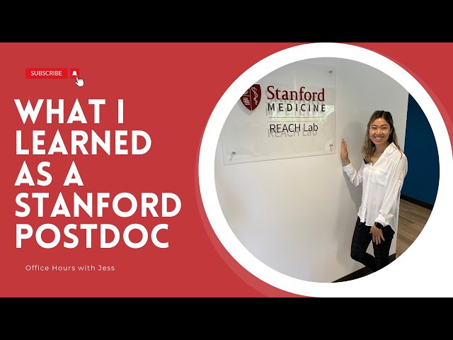 Top 3 Things I Learned as a Stanford Postdoc!