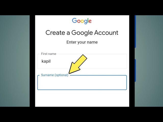 Surname optional | What does surname optional mean?