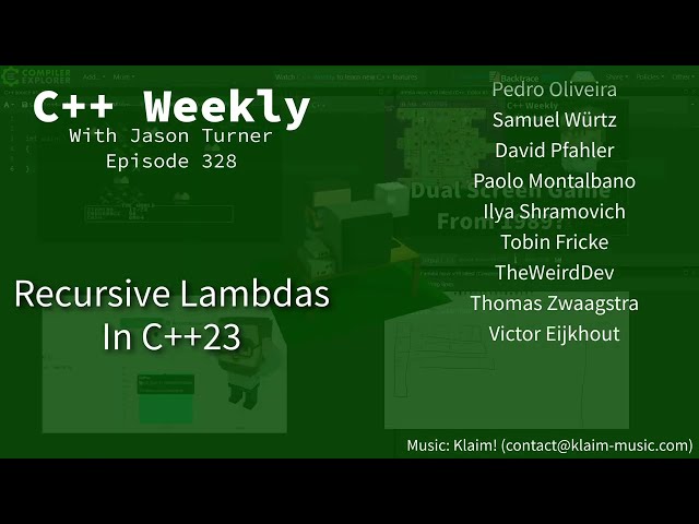 C++ Weekly - Ep 328 - Recursive Lambdas in C++23
