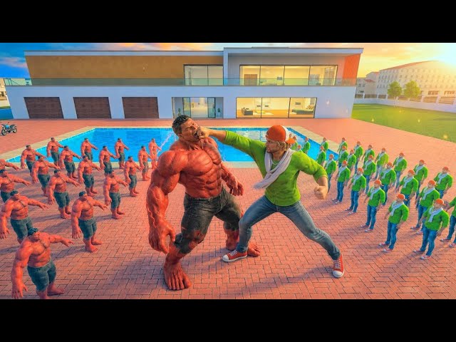 💥 Giant Franklin vs Giant Hulk 😡😰Indian theft auto simulator 💥 indian bike driving