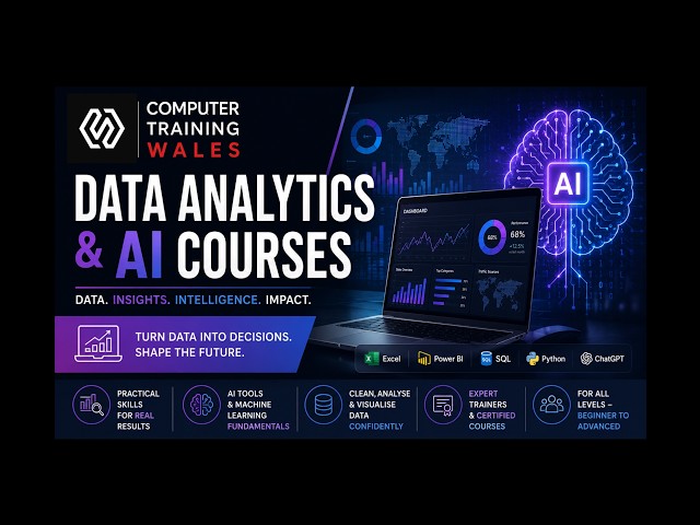 Master Data Analysis with Excel at Computer Training Wales | Turn Data into Insight