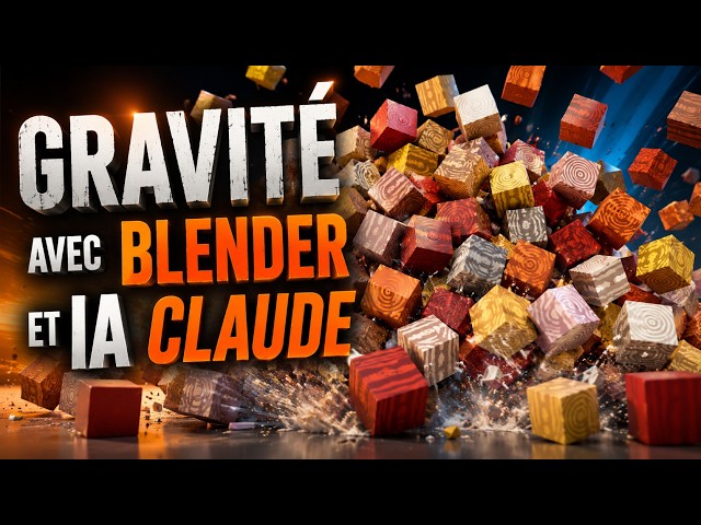 Simuler la gravité avec IA dans Blender | Physique réaliste