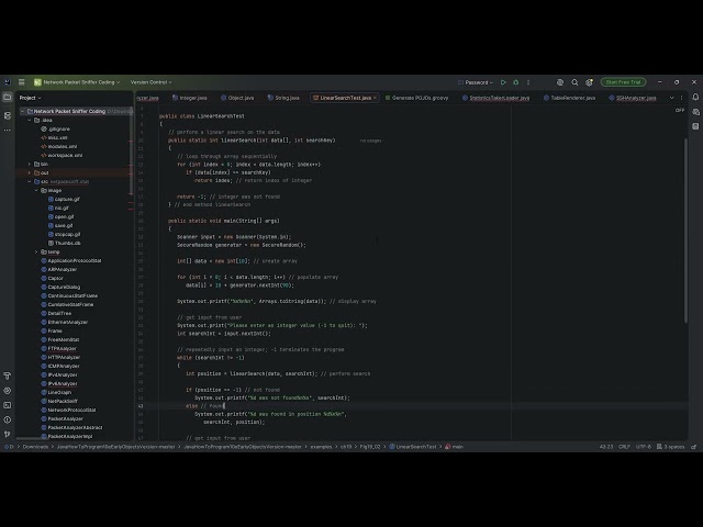 Network Packet Sniffer Coding - I write this code using JAVA....