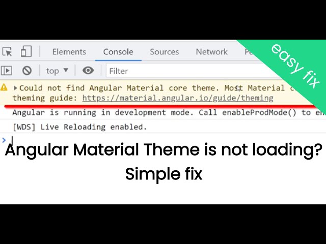 ✅ Solved: Could not find Angular Material core theme [Solved]