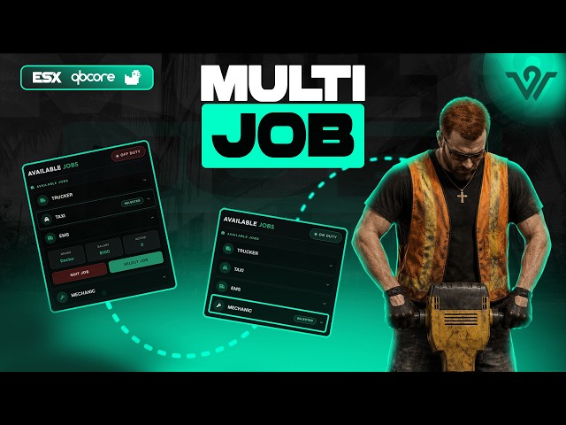 #1 Multi Job System for FiveM [ ESX / QBOX / QBCORE ]
