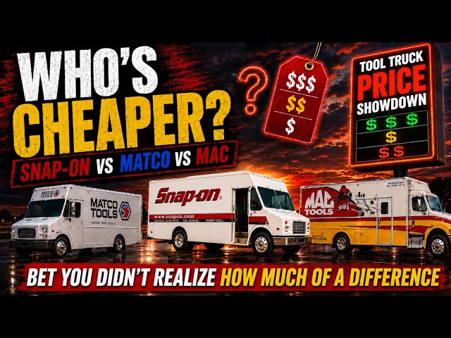 Which Tool Truck Is Cheaper? Snap On VS Matco VS Mac Let's Go Shopping!