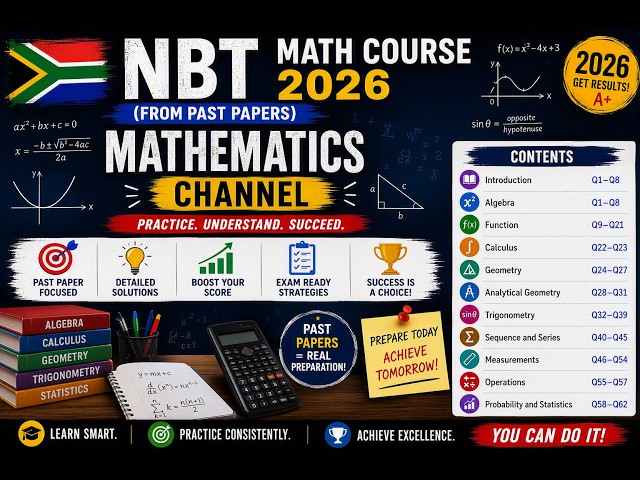 NBT MATH 2026 Preparation - Full Course (tips and tricks) - Part One
