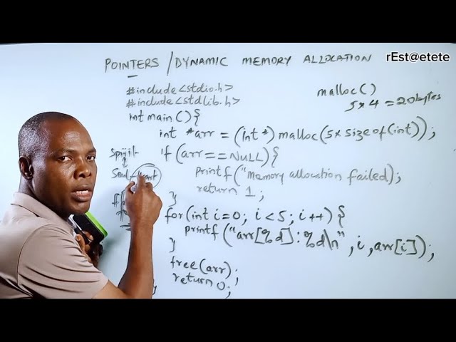 Pointer to Dynamic Memory: Malloc() Demystified. #C_78 #education #everyone