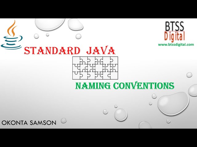 Best Java Standard and Naming Conventions with Example