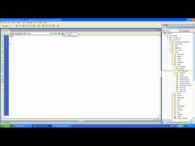 How to create your first PHP web page