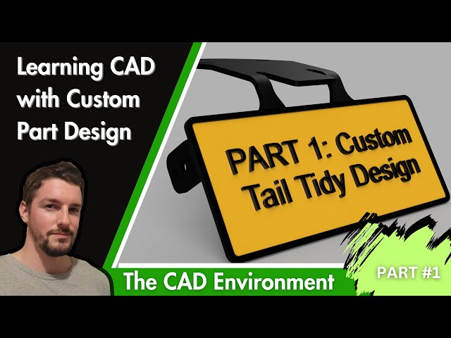 Custom Tail Tidy | Learning CAD with Custom Motorcycle Part Design | Part 1