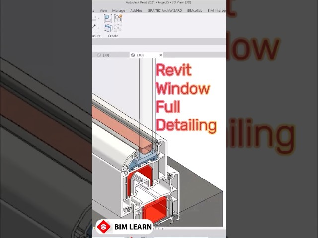 Revit Window Full Detailing #revit #architecture