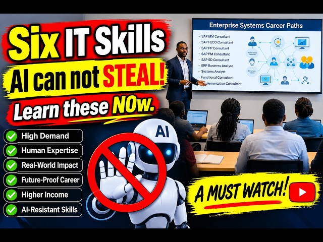 Six (6) IT Skills that AI can not STEAL!  Leave Data Analysis