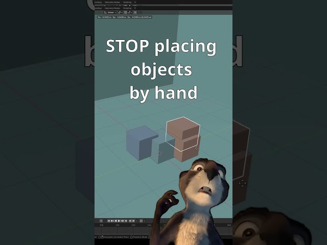 How to Scatter Objects in Blender #3d #shorts