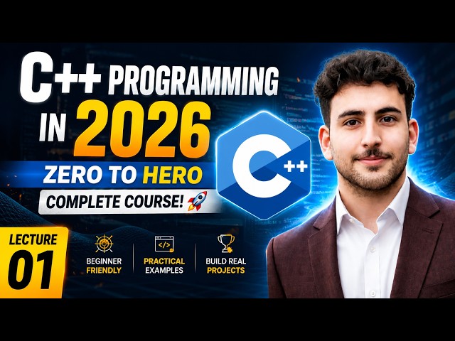 C++ Programming in 2026: Zero to Hero Complete Course! 🚀 | Lecture 01 |  July 13, 2026