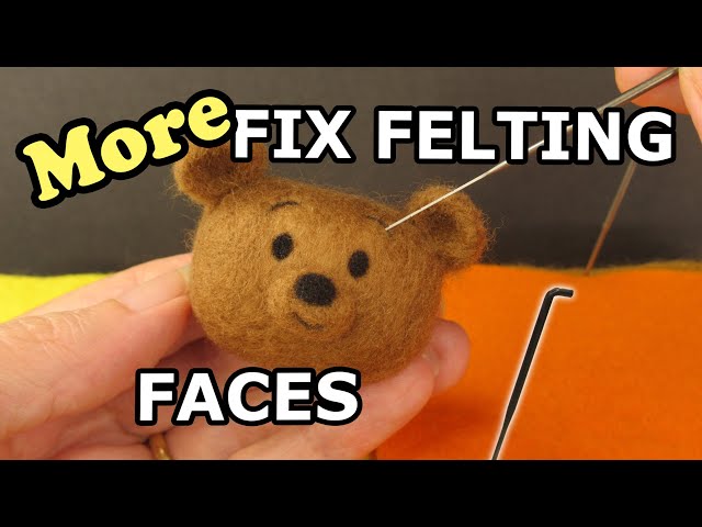 5 Tips on Needle Felting EYES, MOUTHS and FACE DETAILS, for Beginners