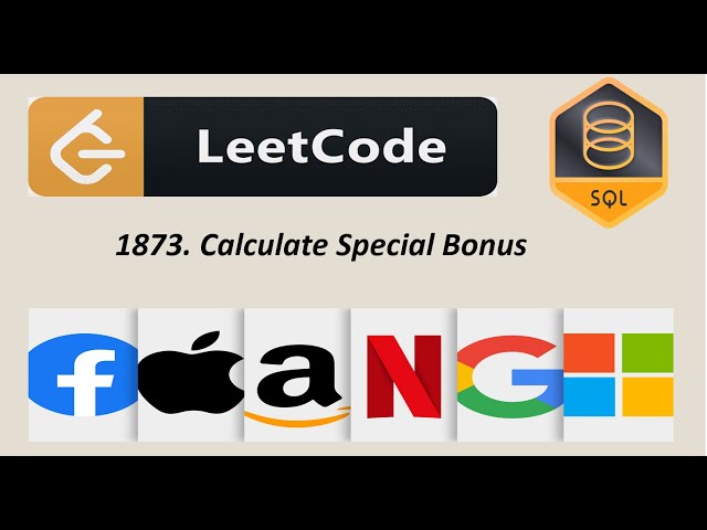 1873. Calculate Special Bonus | LeetCode | SQL | Solution | Interview Problem