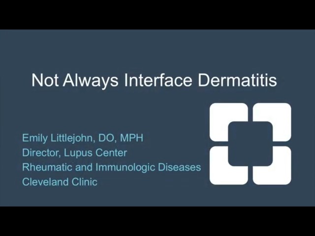 Not Always Interface Dermatitis