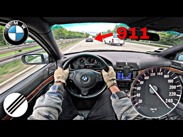 BMW E39 540i *MANUAL* V8 TOP SPEED DRIVE ON GERMAN AUTOBAHN 🏎