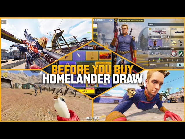 New Homelander Draw In Codmobile Detailed Showcase | BEST Epic Character? | CoDM Leaks Season 5