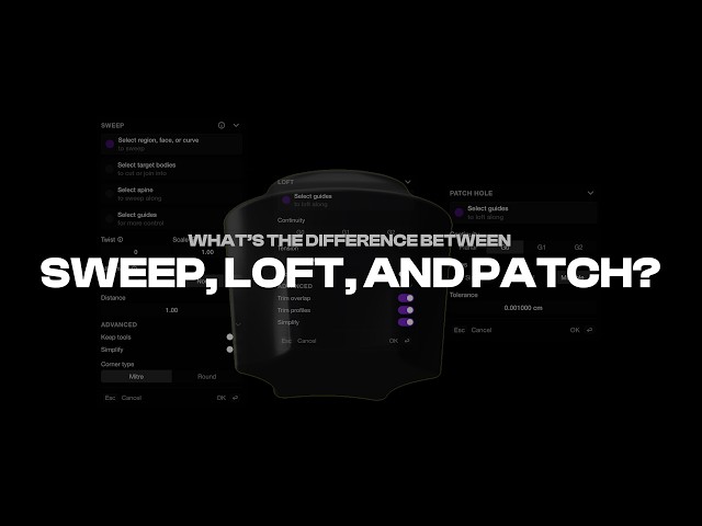 Loft vs Sweep vs Patch in Plasticity