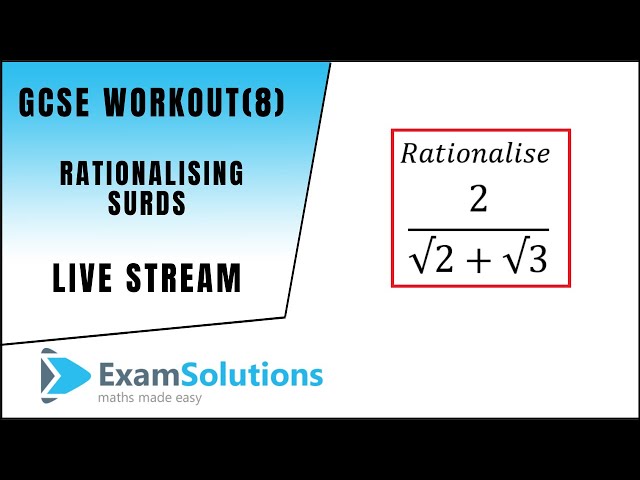 GCSE Maths Workout (8) | ExamSolutions