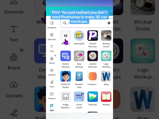 POV: You just realized you don’t need Photoshop to make 3D can mockups. #canva