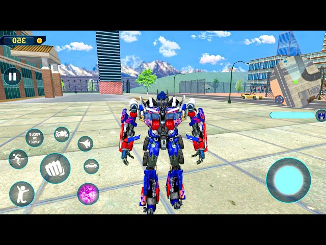 Jet Car Bike Transformation Robot Game 2020 Super Optimus Prime Robot Fight - Android Gameplay