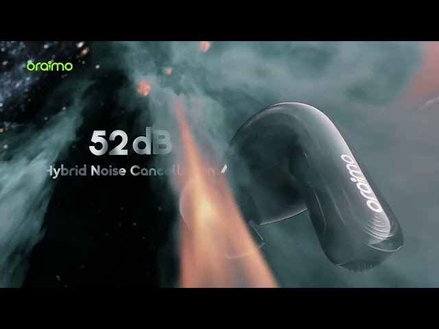 oraimo SpaceBuds 2 | 52dB ANC | Con tecnología de IA | Sonido espacial 360