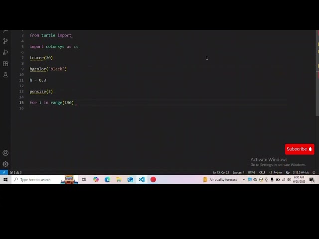 EASY WAY TO MAKE FLOWER 🌺 IN PYTHON CODING 💻👍