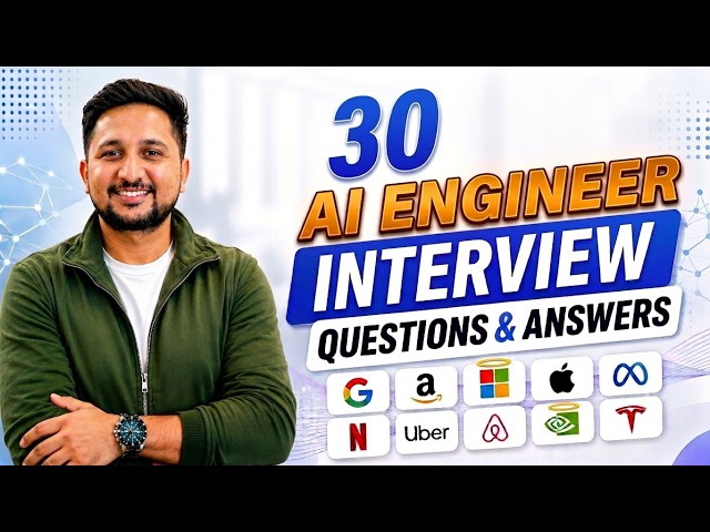 30 AI Engineer Interview Questions Asked at FAANG in 2026 (RAG, LangGraph, MCP, System Design)