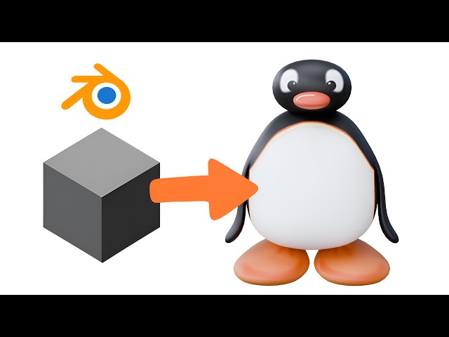 How to Make a Penguin in Blender | Beginner 3D Modeling Tutorial
