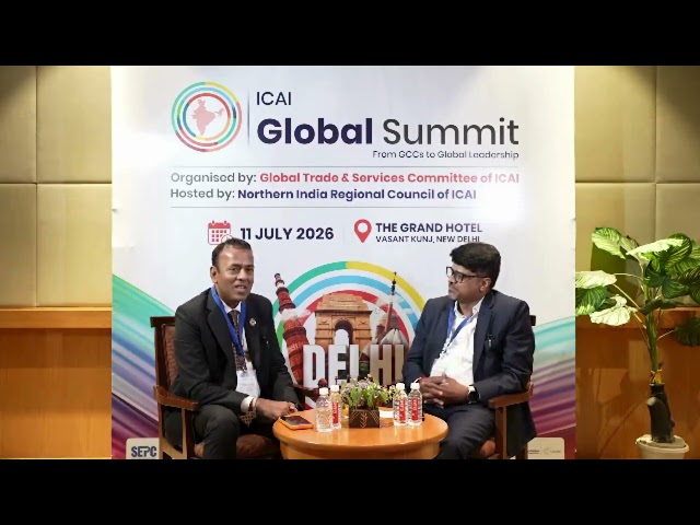 Future of GCCs in India | Adani GCC COO Sudesh Jain | ICAI Global Summit Podcast