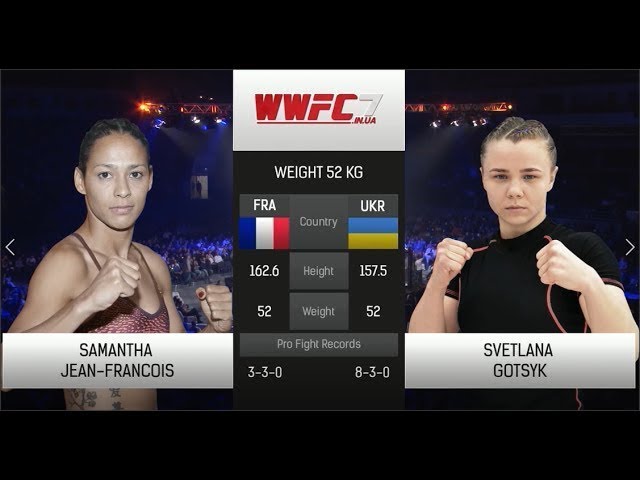 WWFC7 Samantha Jean françois VS Svetlana Gotsik Weight 52