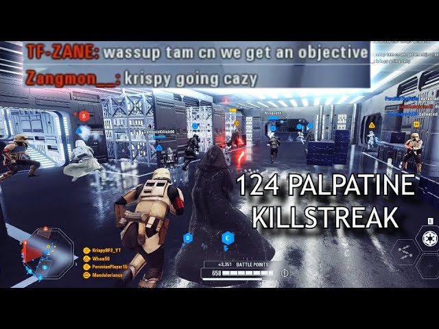 124 EMPEROR PALPATINE KILLSTREAK DOMINATION | Supremacy | Star Wars Battlefront 2