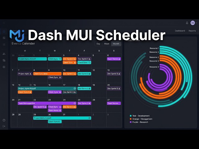 Dash Scheduler Component: Build MUI Event Calendars in Python