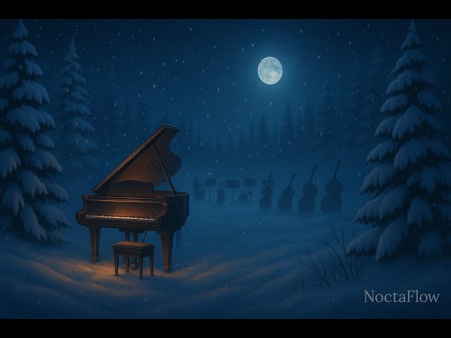 First Snowfall | Piano & Strings: Quiet Winter Ambient for Calm & Reflection