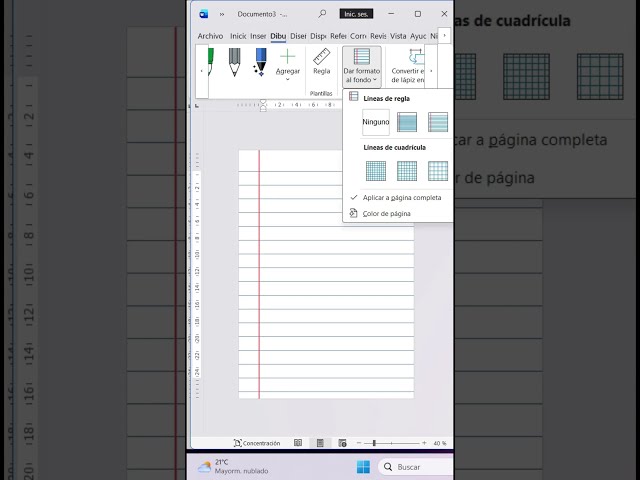 Learn how to design a lined page in Microsoft Word. #word #tutorial #keyboardshortcuts