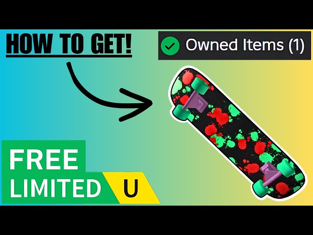 Free Graffiti Splash Skateboard UGC Limited (How to Get!)