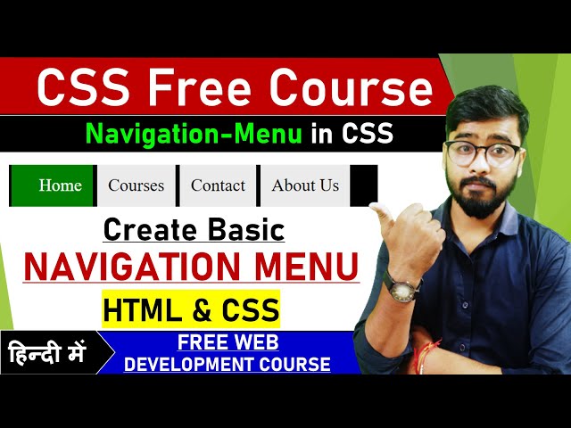 CSS Tutorial: Creating a Navigation Menu | Web Development Tutorials