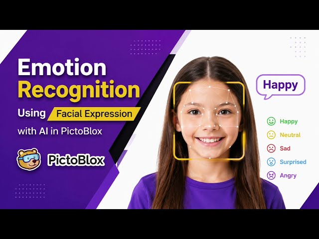 🤖📷 AI Emotion Detection in PictoBlox | Face Expression Recognition Using Camera