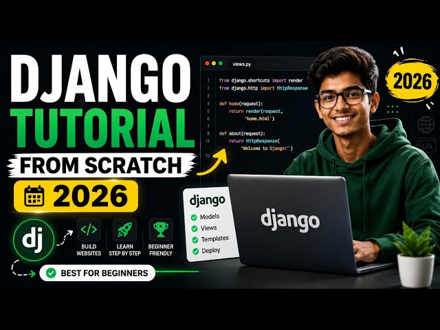 Django Tutorial for Beginners 2026 🔥 Full Course From Scratch | Python Django Complete Course