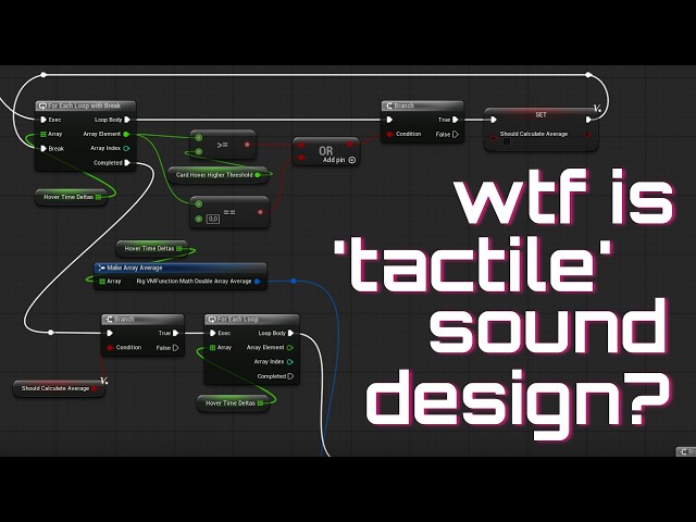 An introduction to technical sound design | Blueprint + Metasound