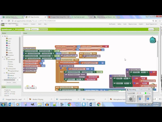SpriteSmash 1 1 7 Code Blocks Part III Adding Theme Music Smash Player February03 0757 2017