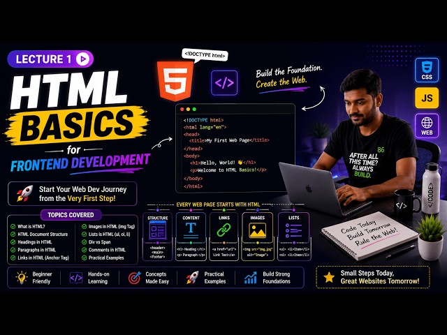 Lecture 1 | HTML Basics for Frontend Development