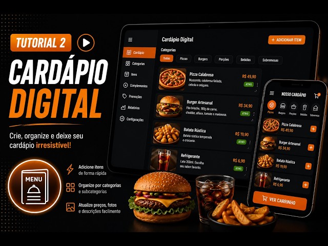 Tutorial 2 - Conhecendo o Cardápio Digital | Como configurar